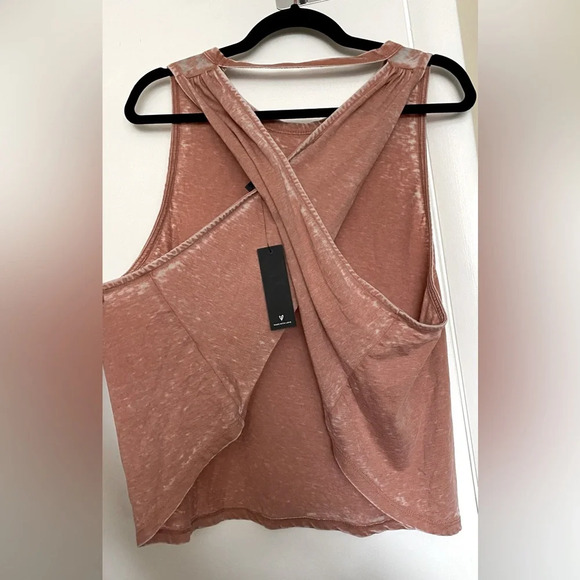 NWT Lulus Got the Power Cross Back Muscle Tank Pink Size Medium - Picture 11 of 12